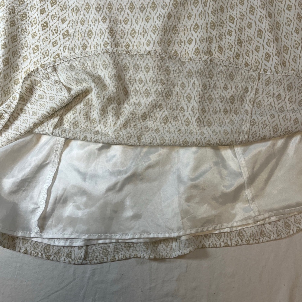 Pendleton White Beige Patterned Aline Linen Cotto… - image 4
